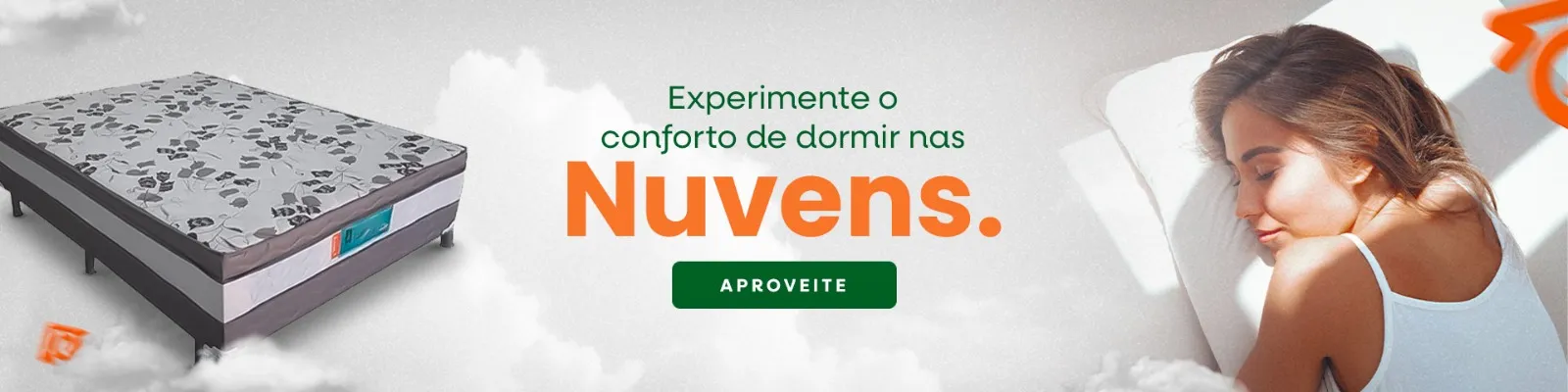 Experimente o conforto de dormir nas nuvens.