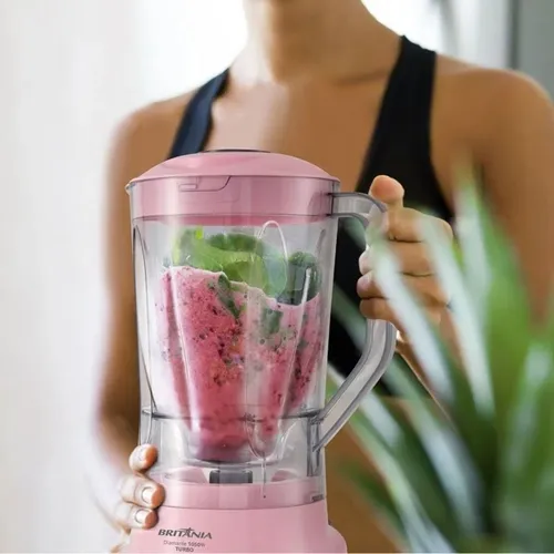 Liquidificador Britânia Diamante Turbo 800 Rosa 900w 220v