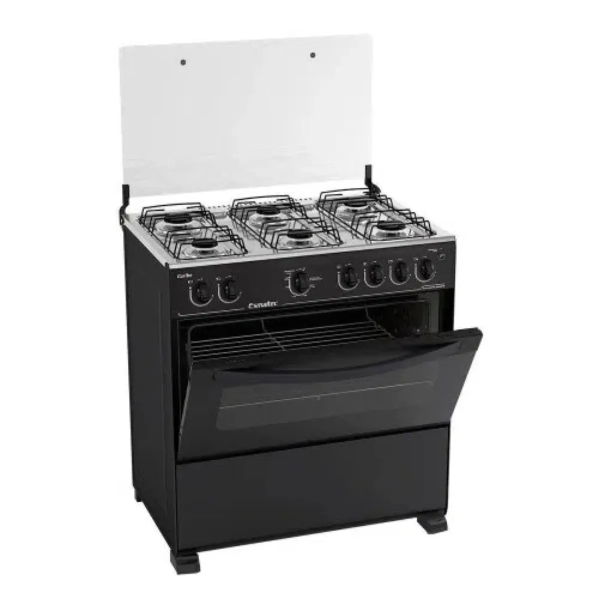 Fogão 6 Bocas Caribe 6081 Preto Esmaltec