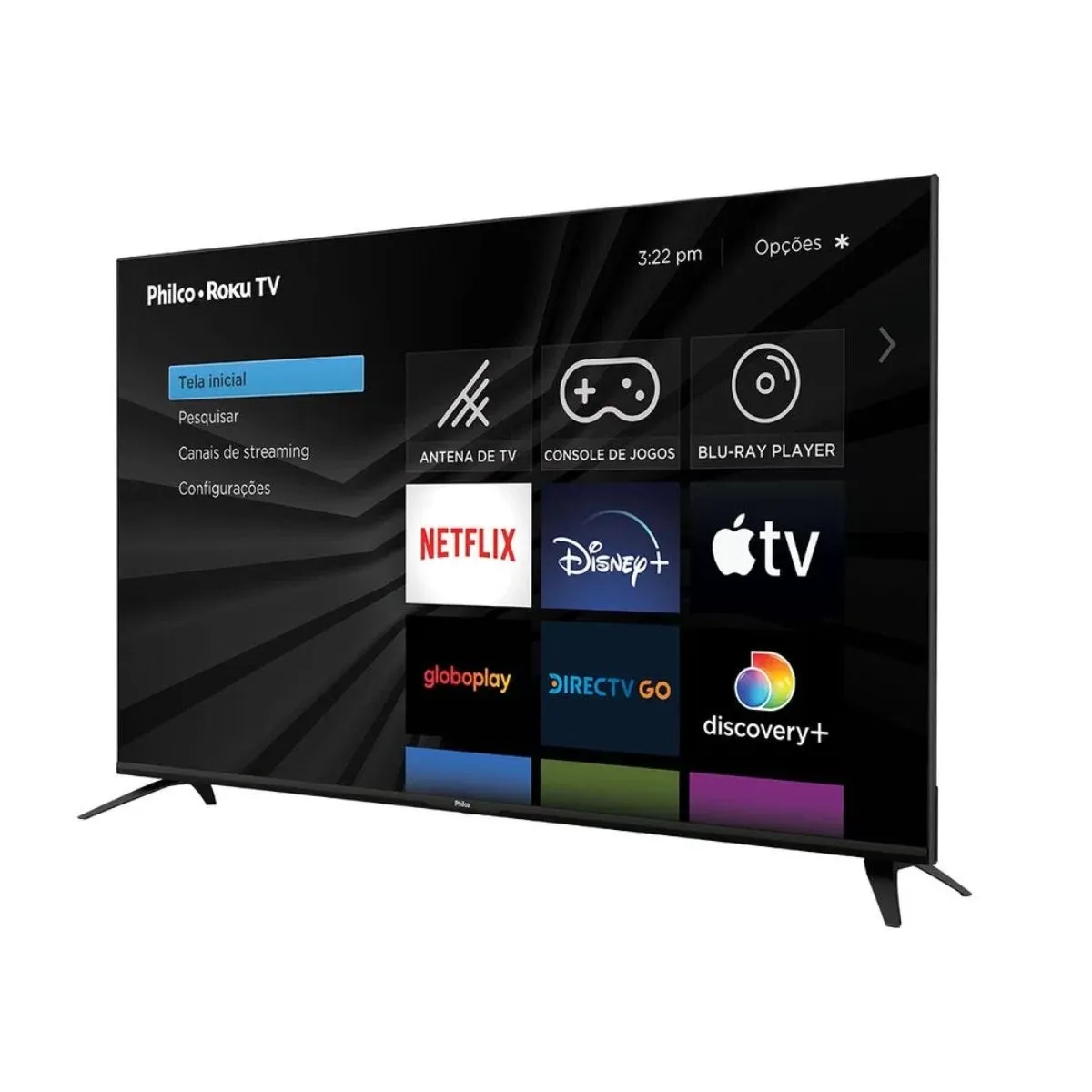 Smart TV Led 50 Philco HD Roku PTV50G70R2CBBL 4K Wi-Fi 4 Hdmi 2 Usb Dolby Áudio