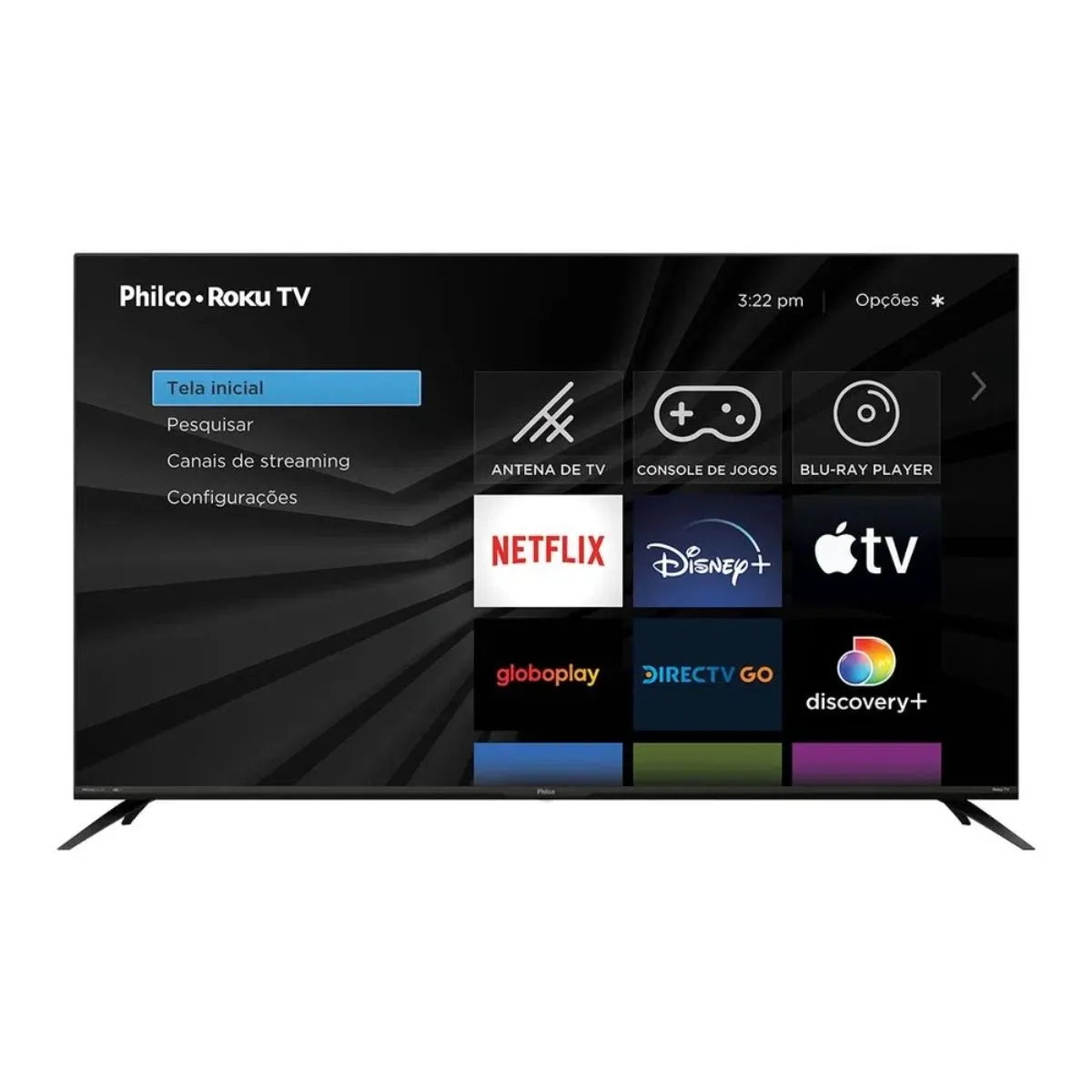 Smart TV Led 50 Philco HD Roku PTV50G70R2CBBL 4K Wi-Fi 4 Hdmi 2 Usb Dolby Áudio