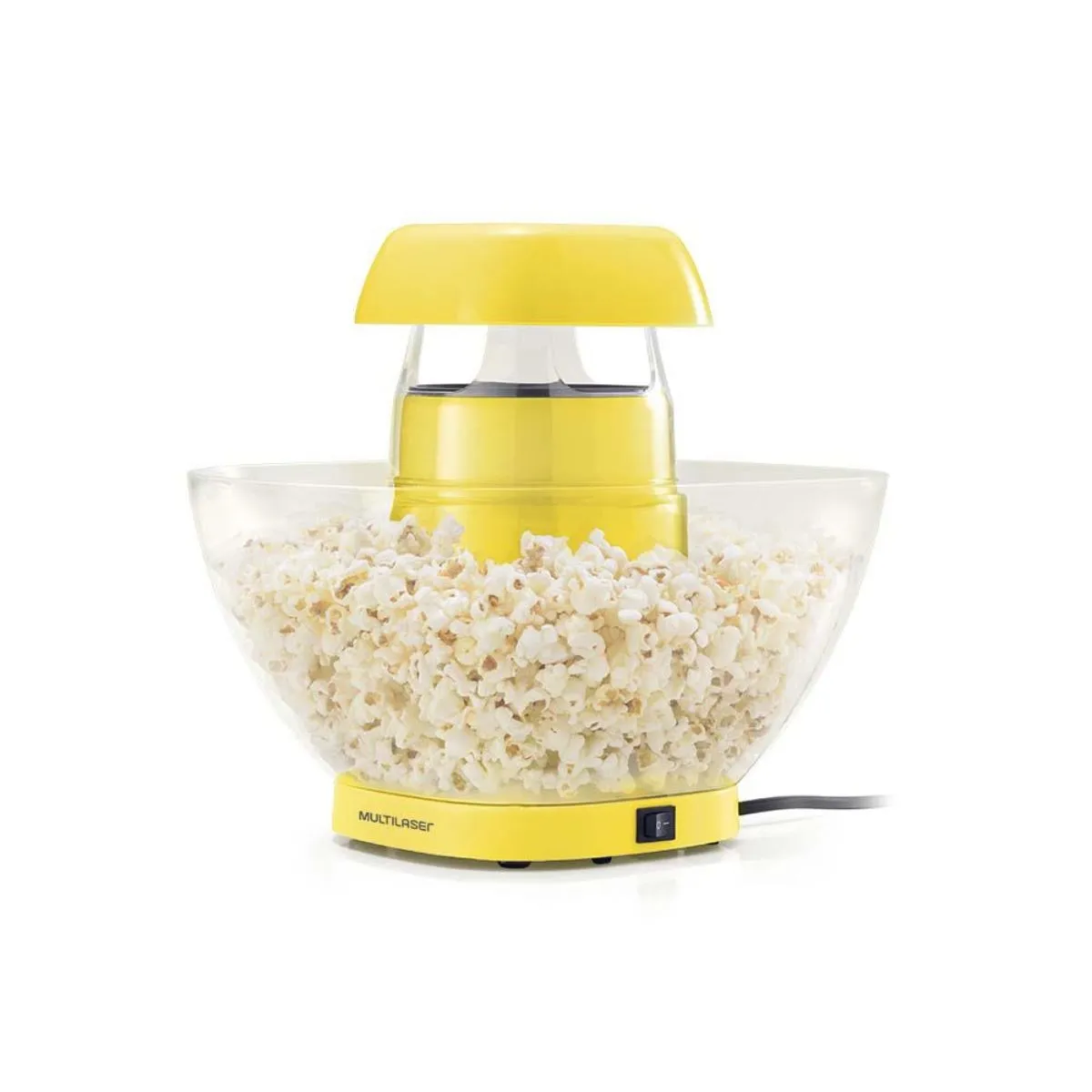 Pipoqueira Elétrica de Tigela Sem Óleo 220v 1200w Amarela Multilaser - CE075