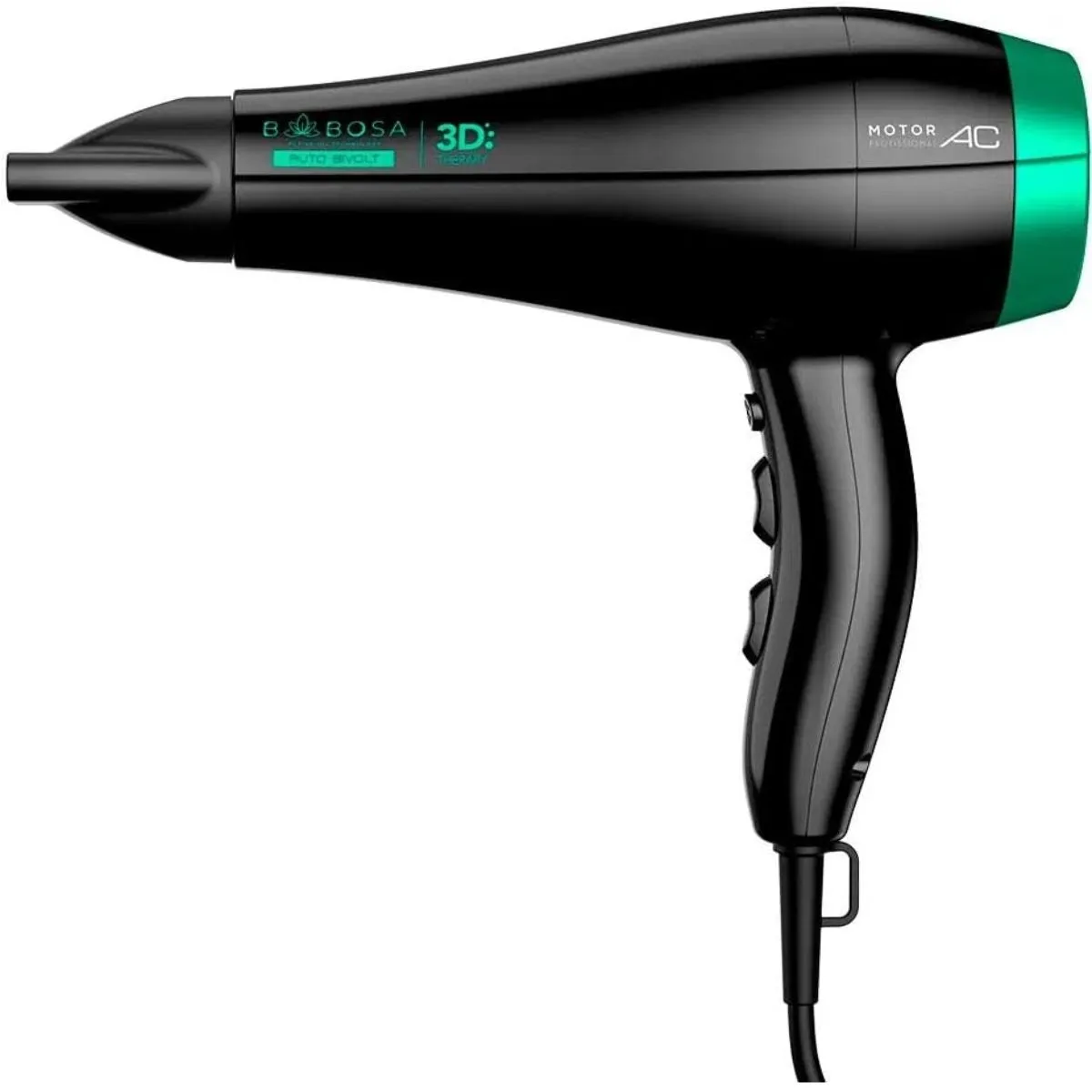 Secador De Cabelo Gama Babosa 3D Therapy Ultra Íon 2200w Bivolt