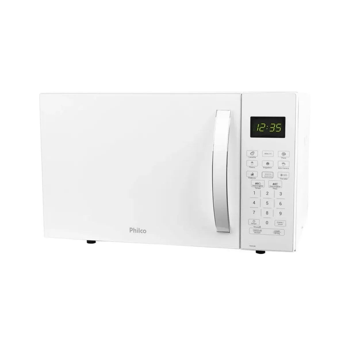 Micro-Ondas Philco 20L Branco PMO23BB Multifunções Limpa Fácil 1100W