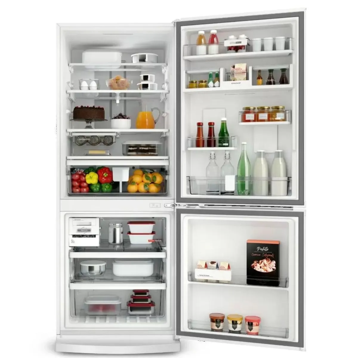 Geladeira Brastemp Frost Free Inverse 443 litros Branca com Turbo Ice BRE57ABB