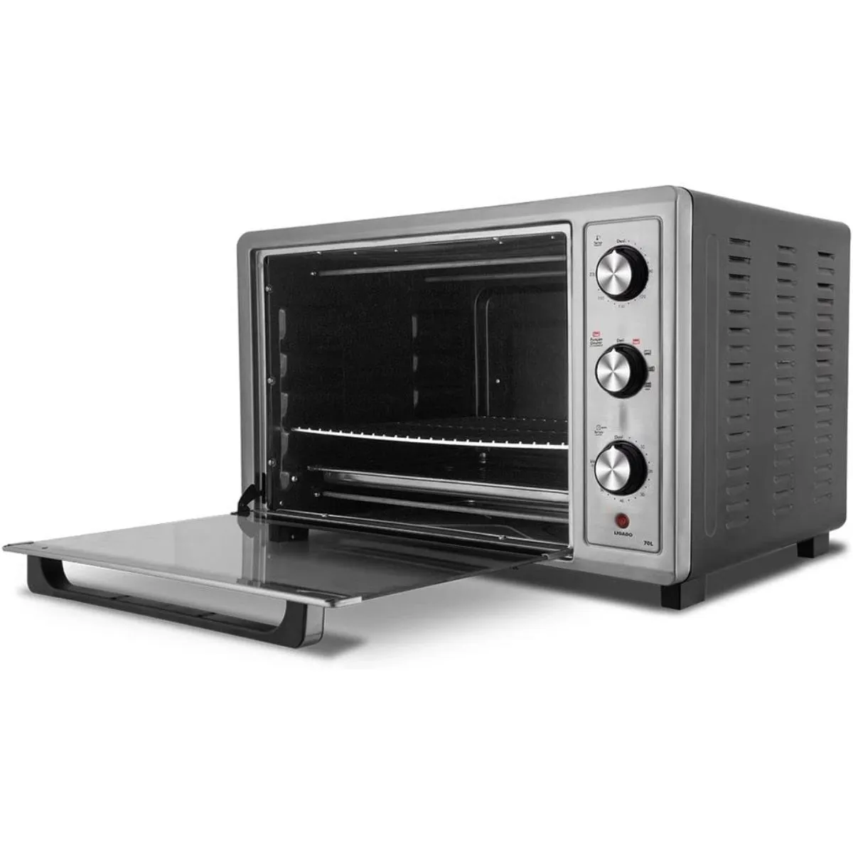 Forno Elétrico de Bancada 70L Philco PFE70IR Rotisserie Aço Inox 2200W 220V