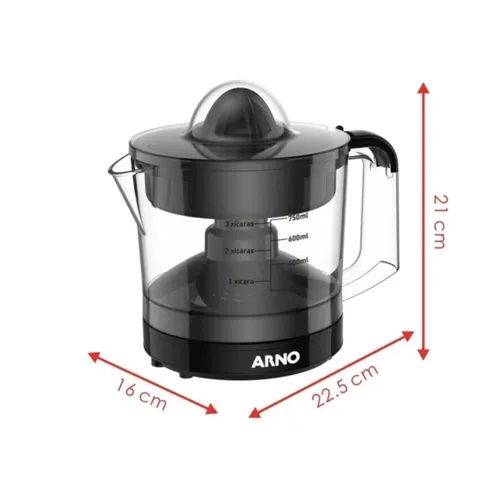 Espremedor de Frutas Arno Suco Express 40w 750ml 220V Preto CP31 ZP2028B2