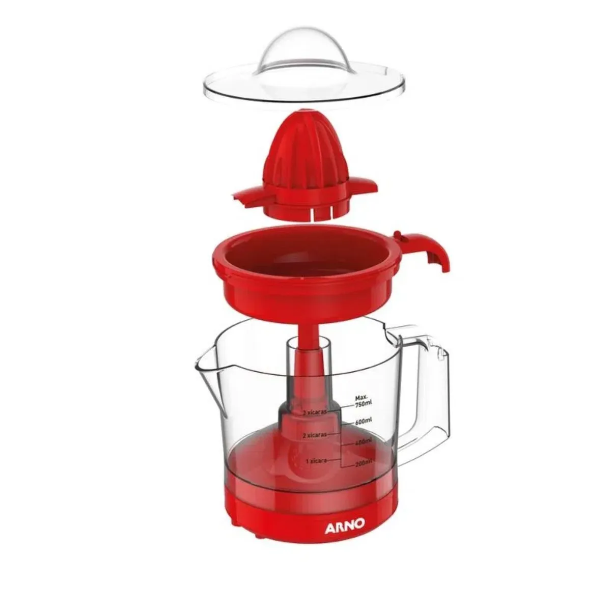 Espremedor de Frutas Arno Suco Express 40w 750ml Vermelho CP32 ZP2025B2 220V