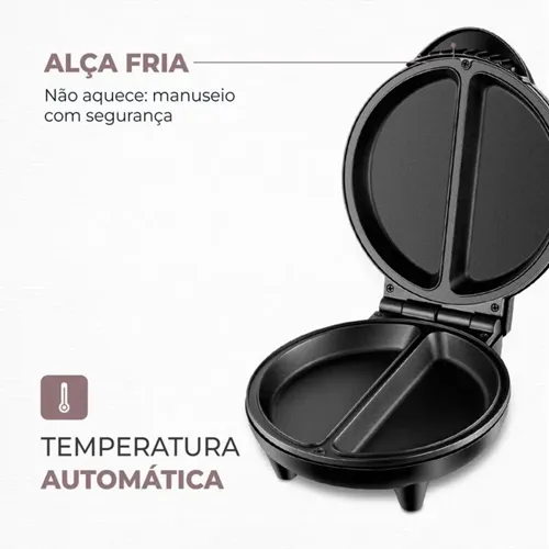 Omeleteira Elétrica Mondial Easy Omelet 800W Preta OM-02