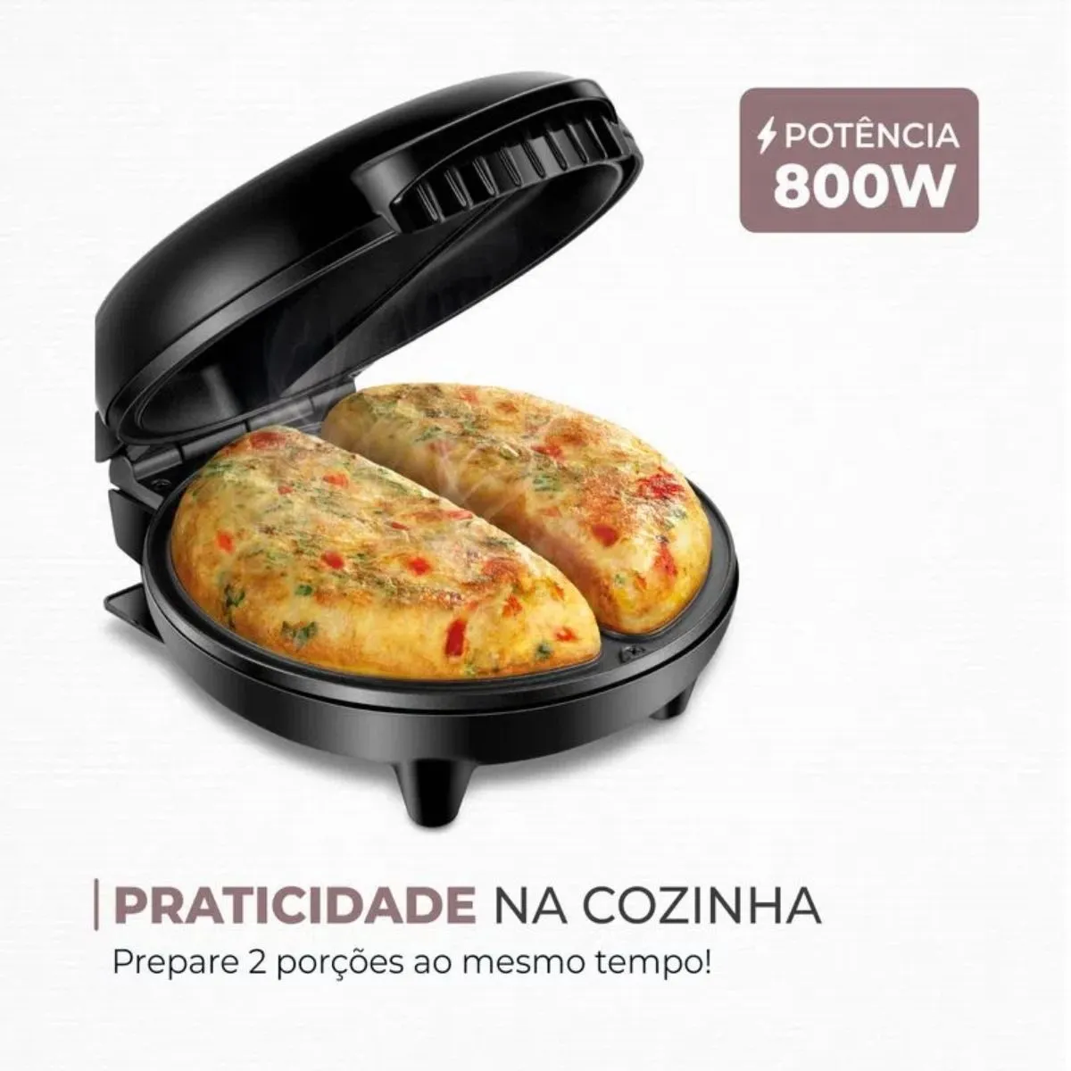 Omeleteira Elétrica Mondial Easy Omelet 800W Preta OM-02