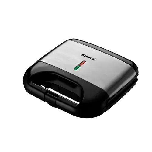 Grill e Sanduicheira Elétrica Amvox 750w AMS 500 Black Detalhe Inox 220V