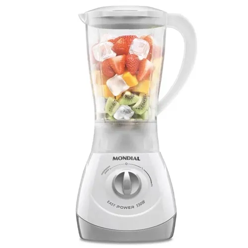 Liquidificador Mondial Easy Power 1,5L 2 Velocidades L-550-W Branco 550W