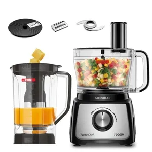 Multiprocessador de Alimentos Turbo Chef 5 em 1 Mondial MPN-01-B 220V