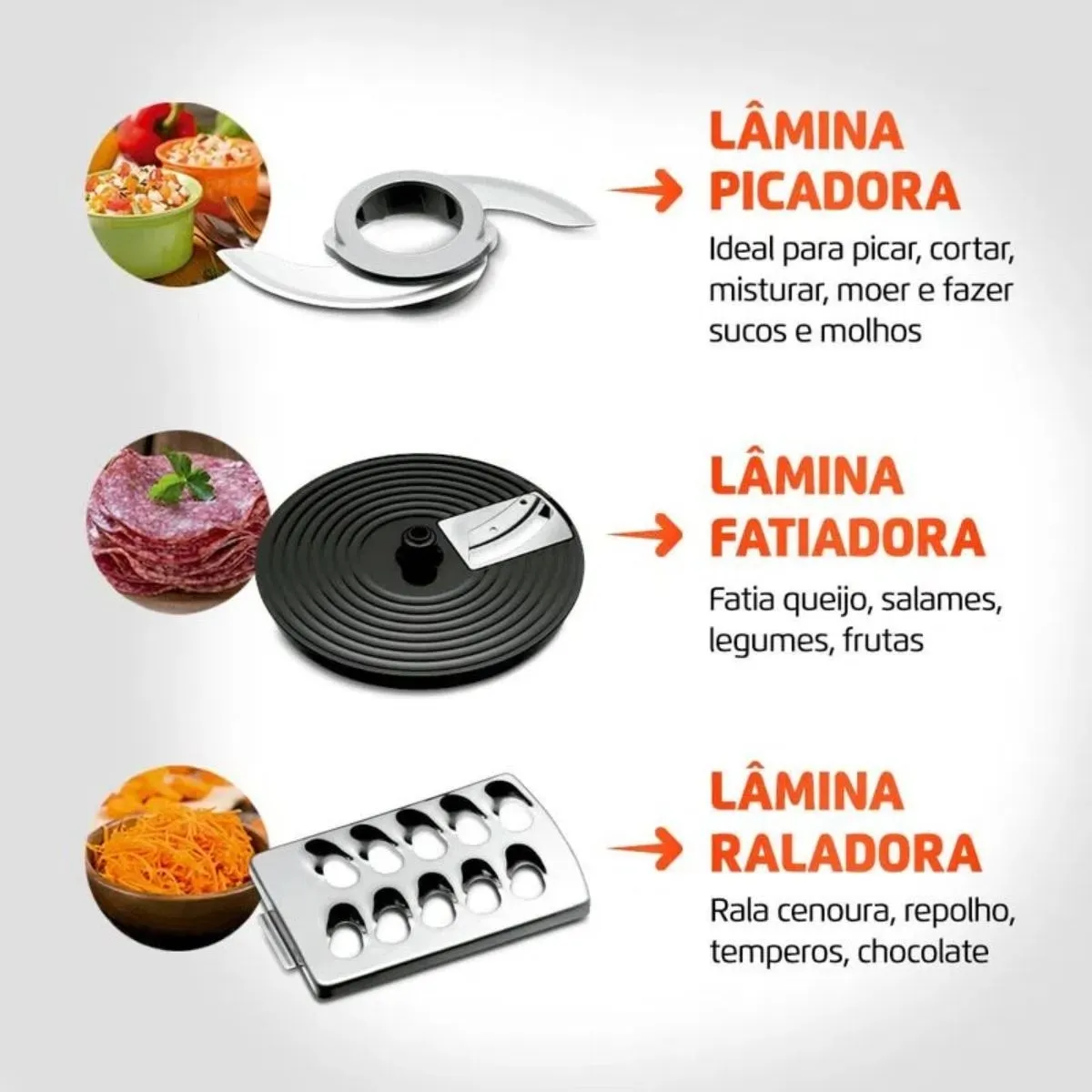 Multiprocessador de Alimentos Turbo Chef 5 em 1 Mondial MPN-01-B 220V