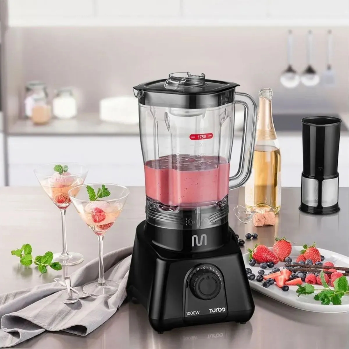 Liquidificador Multi Turbo 1000w 2,6 Litros 8 Velocidades Preto LQ1002 220v