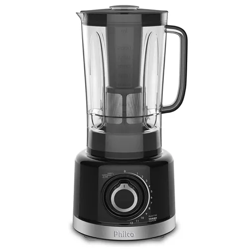 Liquidificador Philco Turbo Pro Maxxi 6 PLQ1550P 3L 12 Velocidades Preto 220V