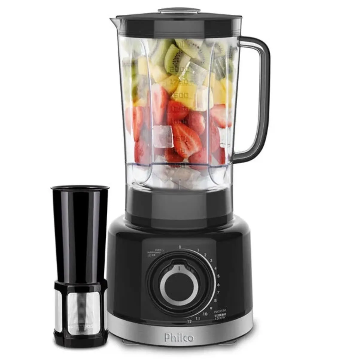 Liquidificador Philco Turbo Pro Maxxi 6 PLQ1550P 3L 12 Velocidades Preto 220V