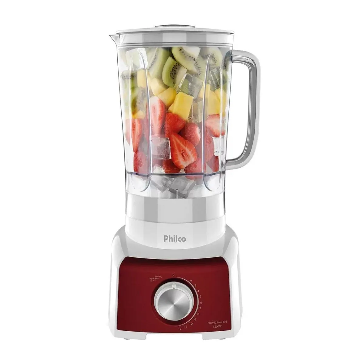 LIQUIDIFICADOR INOX RED/BRANCO PHILCO PLQ912B 12 VELOCIDADES 1200W 220V
