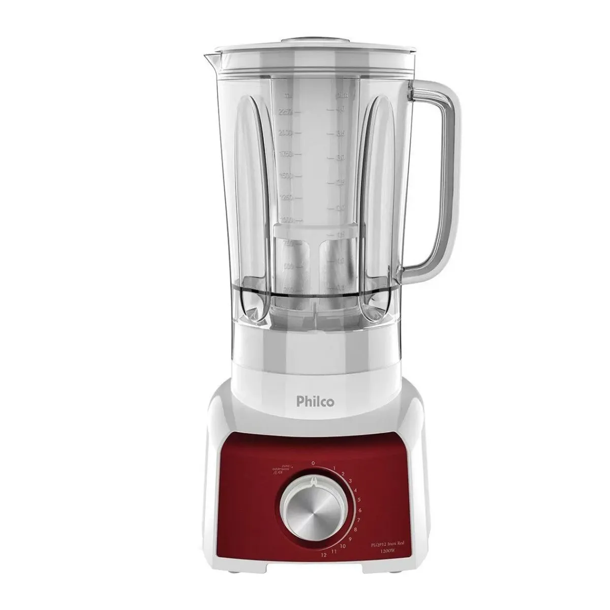 LIQUIDIFICADOR INOX RED/BRANCO PHILCO PLQ912B 12 VELOCIDADES 1200W 220V