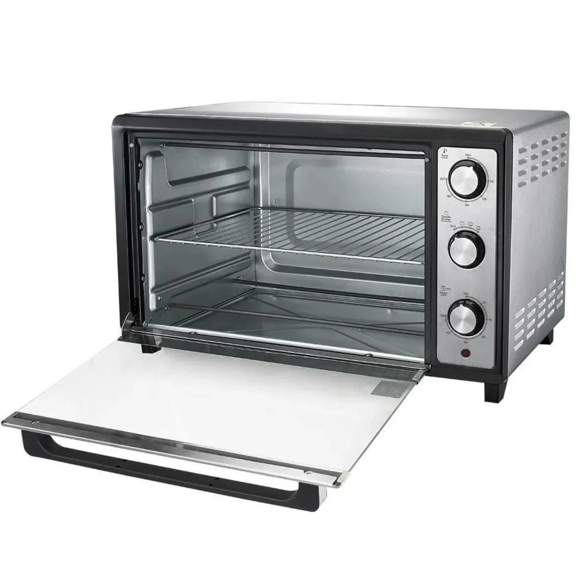 Forno Elétrico de Bancada 60L Philco Grill Dourador PFE60I Prata/Preto 220 Volts