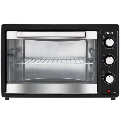 Forno Elétrico de Bancada 38L Philco PFE42P 1500W Preto com Prata 220V