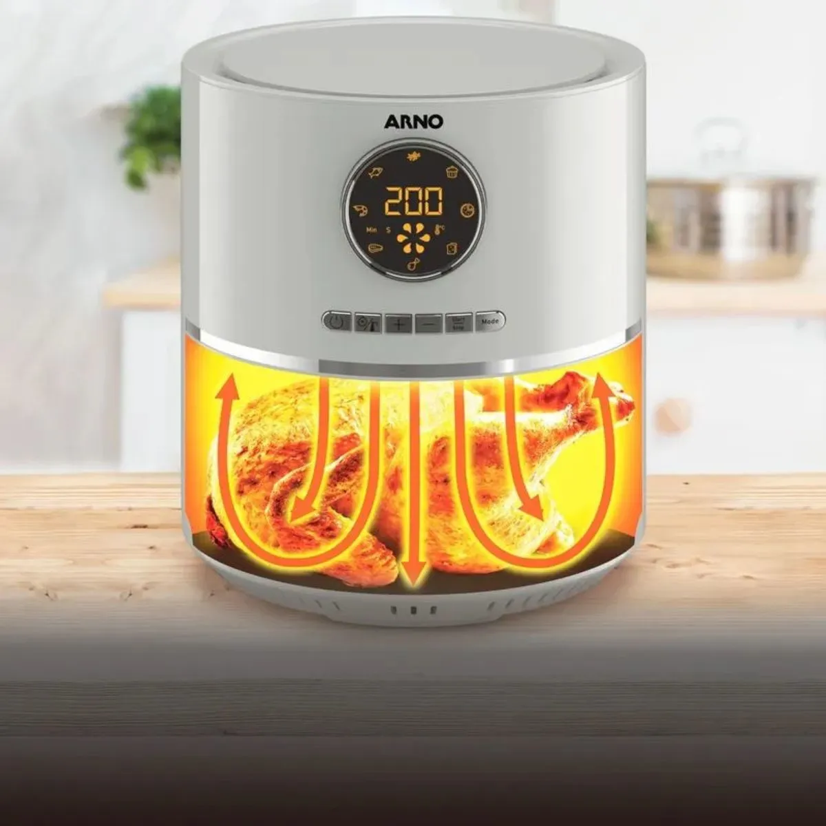 Fritadeira Elétrica Air Fryer Arno Ultra 4,2 Litros 220V Marfim UFRY EY1111B2