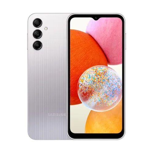 Smartphone Galaxy A14 Lite 128gb 4G Prata Tela Infinita Câmera Tripla 50MP+5MP+2MP + Selfie 13MP Sam