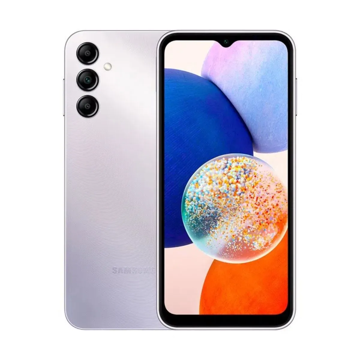 Smartphone Galaxy A14 5G 128GB Prata Tela Infinita Câmera Tripla 50MP+5MP+2MP + Selfie 13MP Samsung