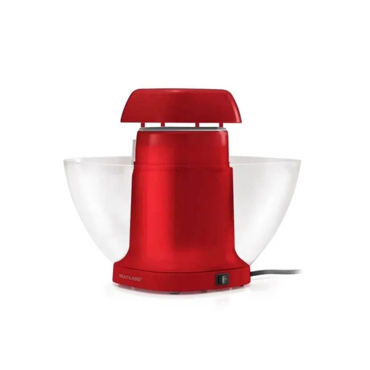 Pipoqueira Elétrica de Tigela Sem Óleo 220v 1200w Vermelha Multilaser - CE120