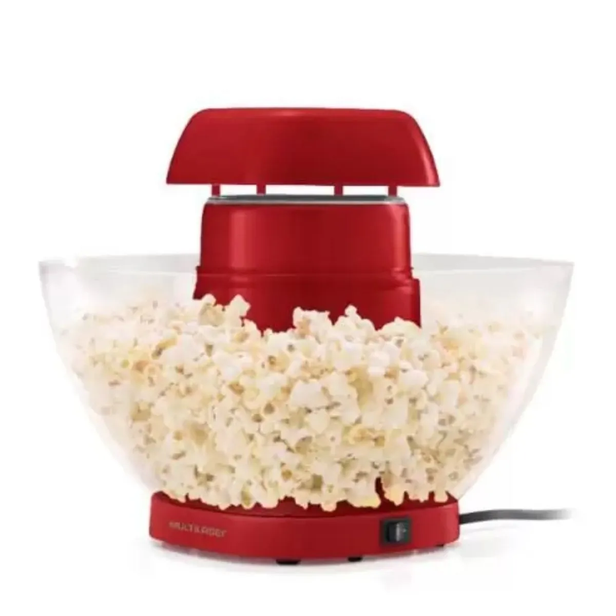 Pipoqueira Elétrica de Tigela Sem Óleo 220v 1200w Vermelha Multilaser - CE120