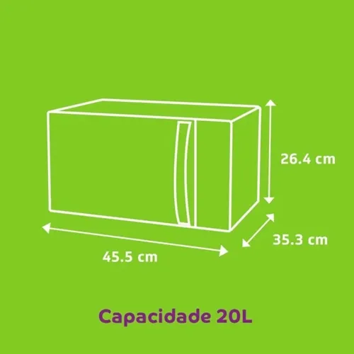 Micro-Ondas Consul 20L cor Inox Espelhado CM020BF com Função Descongelar 220V
