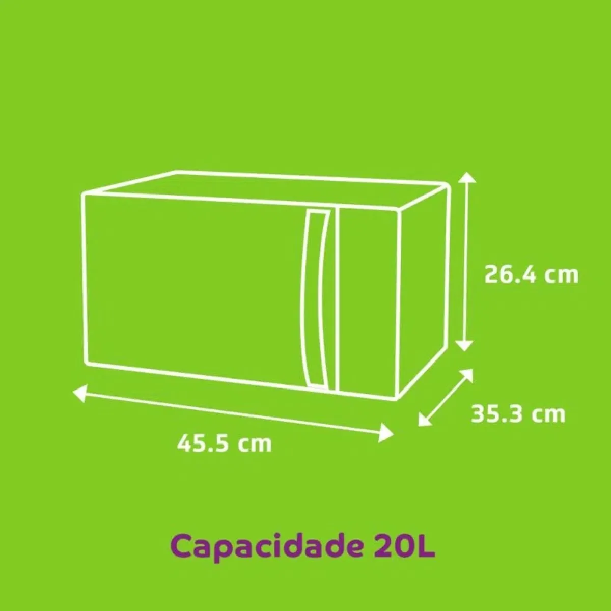 Micro-Ondas Consul 20L cor Inox Espelhado CM020BF com Função Descongelar 220V
