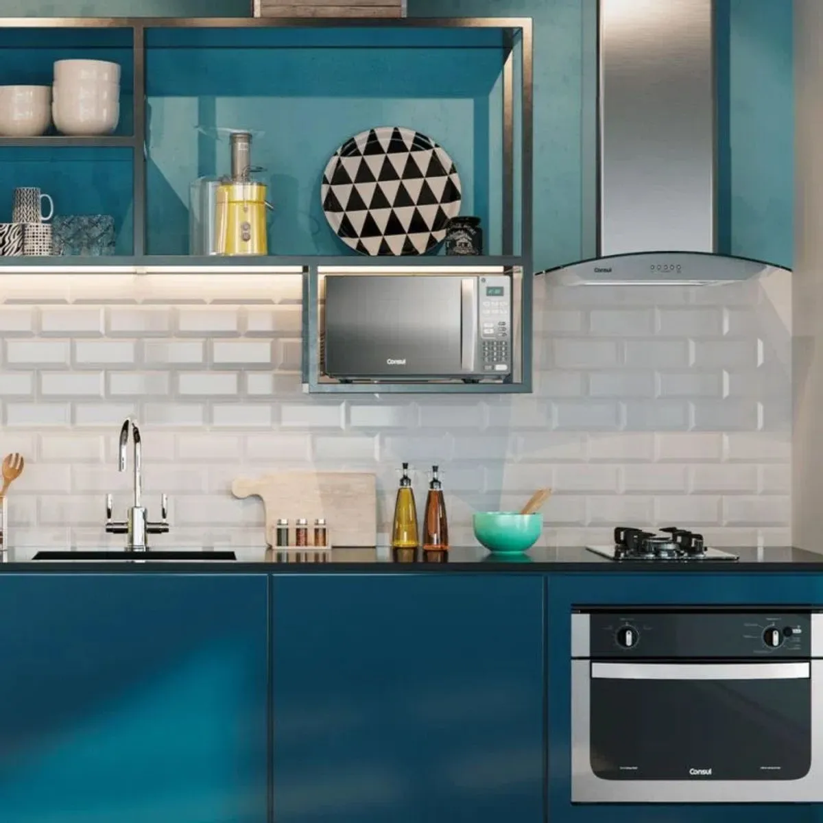 Micro-Ondas Consul 20L cor Inox Espelhado CM020BF com Função Descongelar 220V