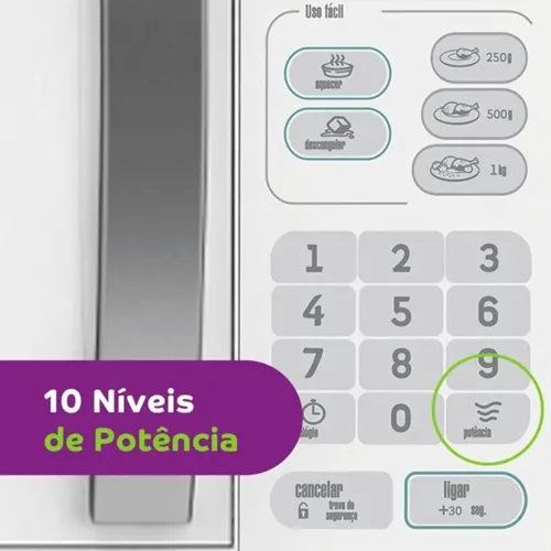 Micro-Ondas Consul 20L Branco CMA20BB com Função Descongelar 220V