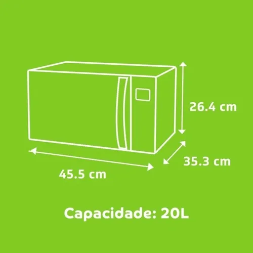Micro-Ondas Consul 20L Branco CMA20BB com Função Descongelar 220V