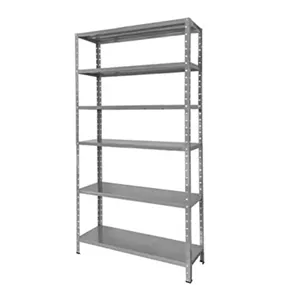 Estante de Aço Aberta com 06 Prateleiras com Reforço 2000X920X250MM - Cinza Texturizado
