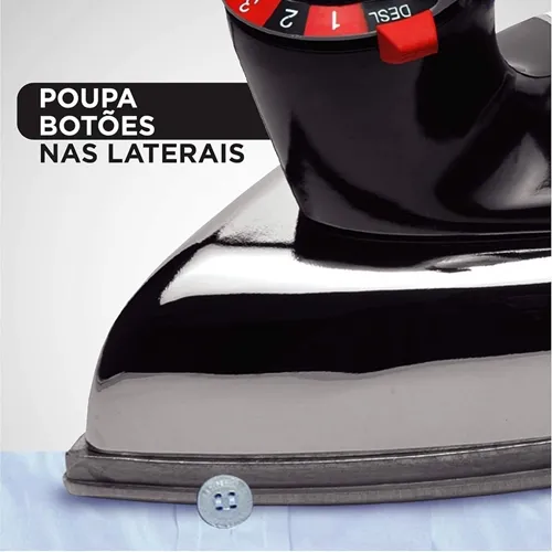 Ferro de Passar Seco Black & Decker Preto VFA1110XM6 220 Volts