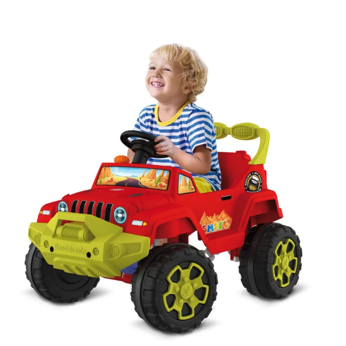 Carrinho Infantil de Passeio Smart Banjipe Vermelho de Pedal Bandeirante