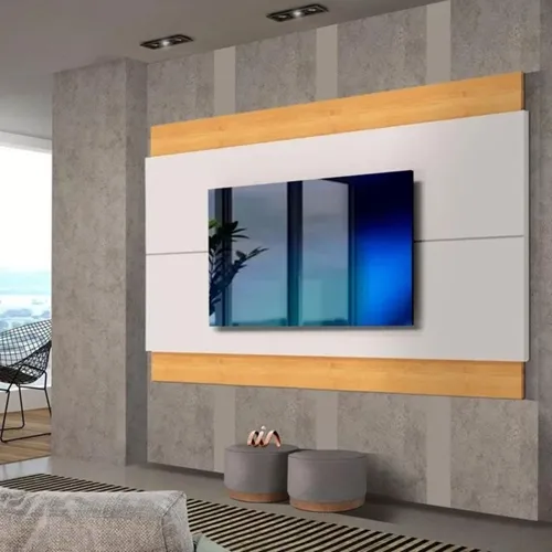 Painel Para TV Até 60 Polegadas Classic 1.80 Off White/Nature