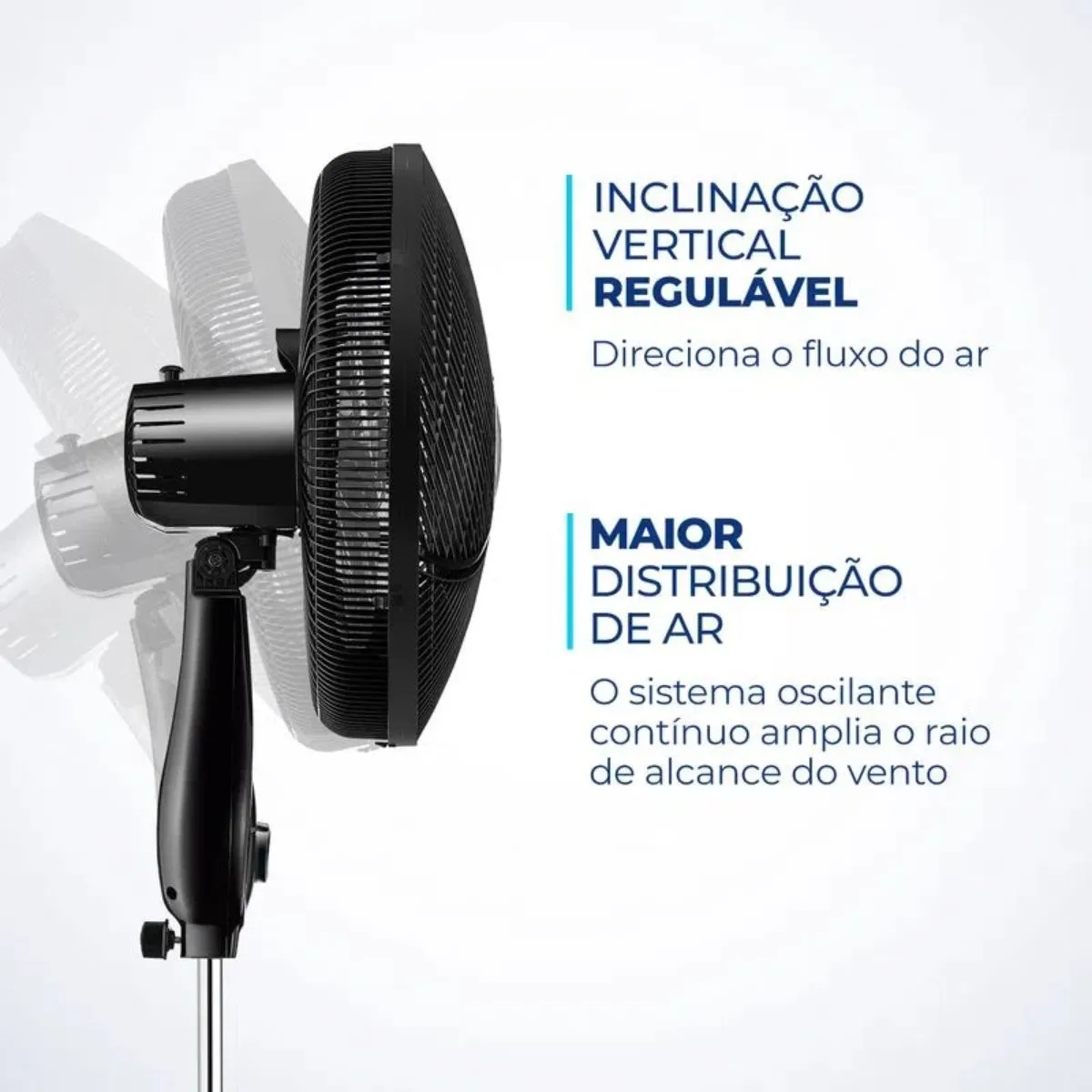 Ventilador de Coluna Super Power VSP-40C-B 40cm Mondial Preto 6 Pás 220V 60Hz