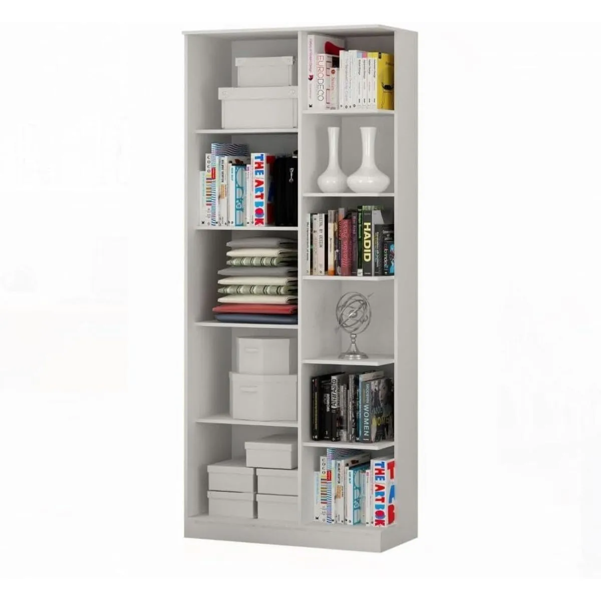 Armário Multiuso João Pessoa 1 Porta Com Espelho Branco - Valdemoveis