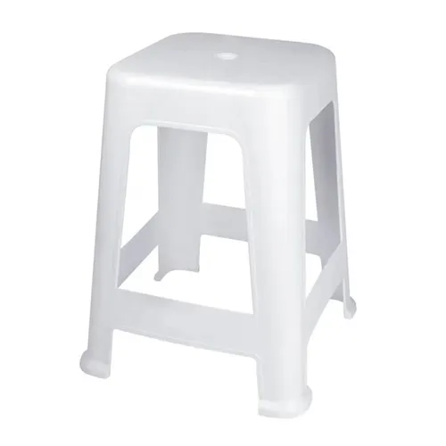 Banqueta Plástica Bela Vista Branca Mor