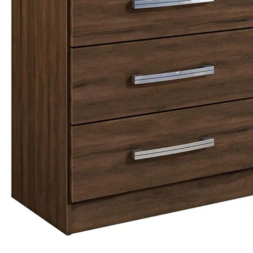Cômoda com Espelho 4 Gavetas 1 Porta Belize Plus Cedro