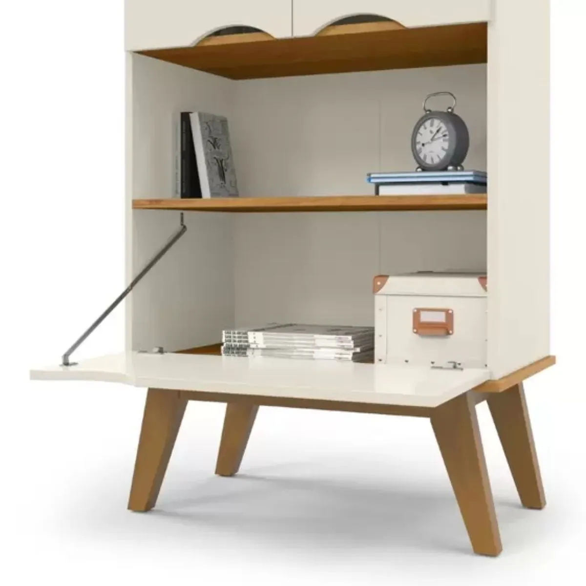 Armário Multiuso Prism Off White/Cinamomo Patrimar