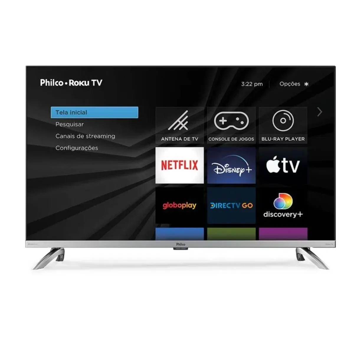 Smart TV Led 32 Philco PTV32G7PR2CSBLH Hd Processador Quad-Core 2 HDMI 1 USB Bivolt