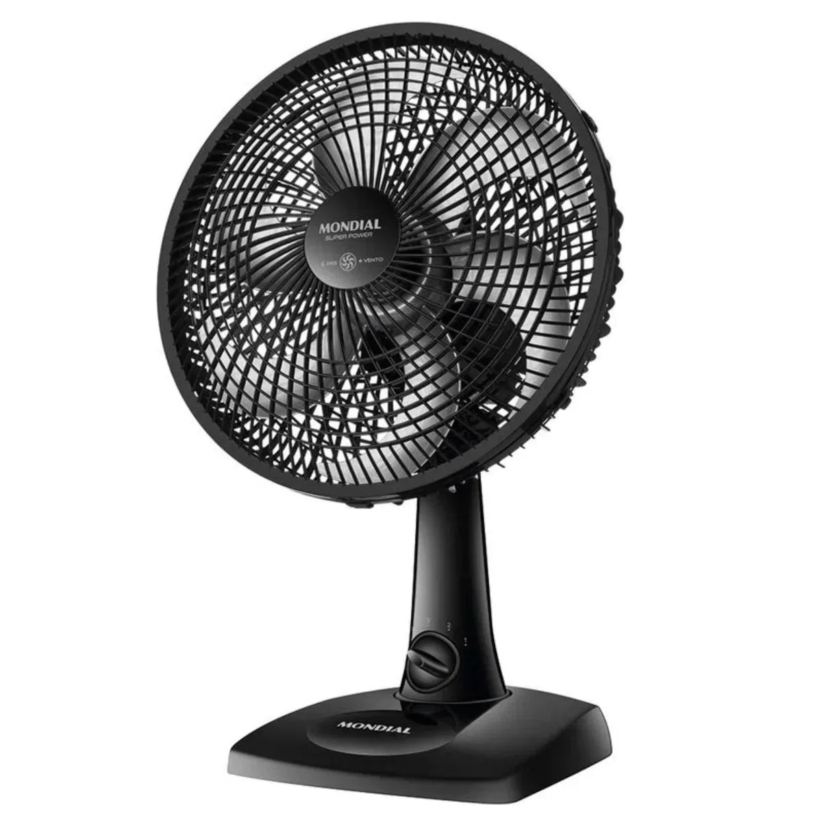 Ventilador de Mesa Super Power VSP-30-B 30cm Mondial 6 Pás 3 Velocidades Preto
