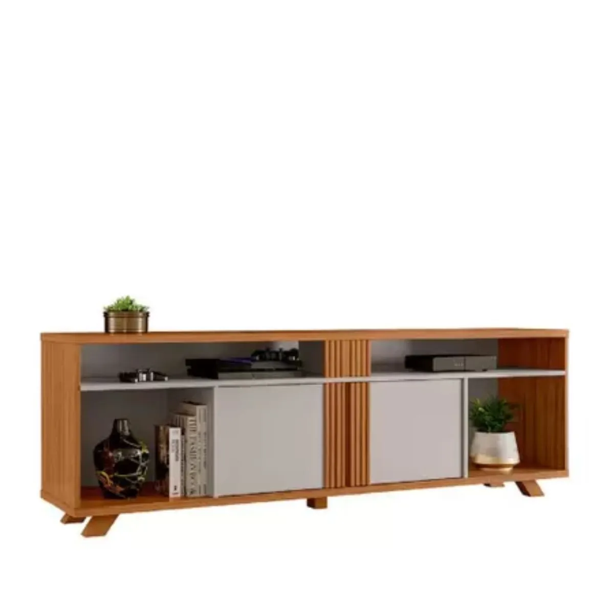 Rack Bancada NT 1290 1,80cm Para TV Até 60 Polegadas Freijó Trend/Off White