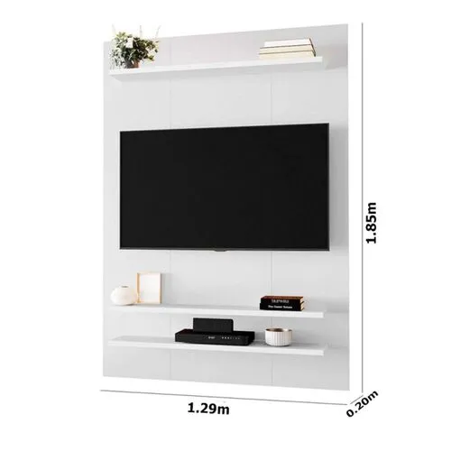 Painel Suspenso NT 1195 para TV Até 50 Polegadas 3 Prateleiras Branco New