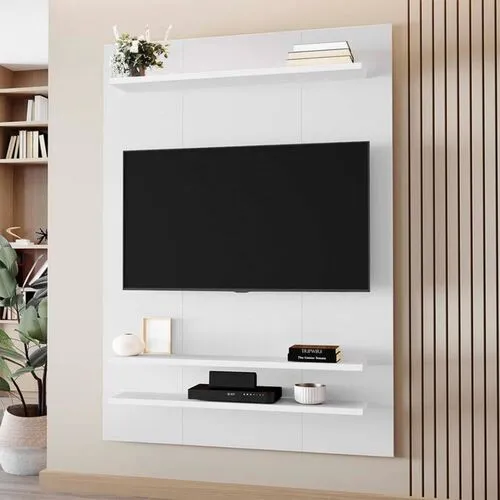 Painel Suspenso NT 1195 para TV Até 50 Polegadas 3 Prateleiras Branco New