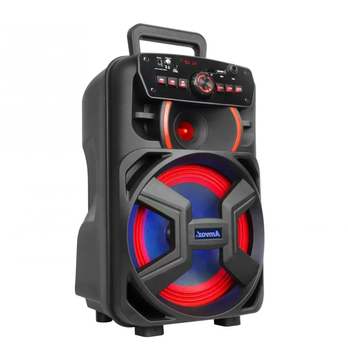 Caixa de Som Amplificada Amvox ACA 221 200W Bluetooth USB Microsd Aux Bivolt Gigante II